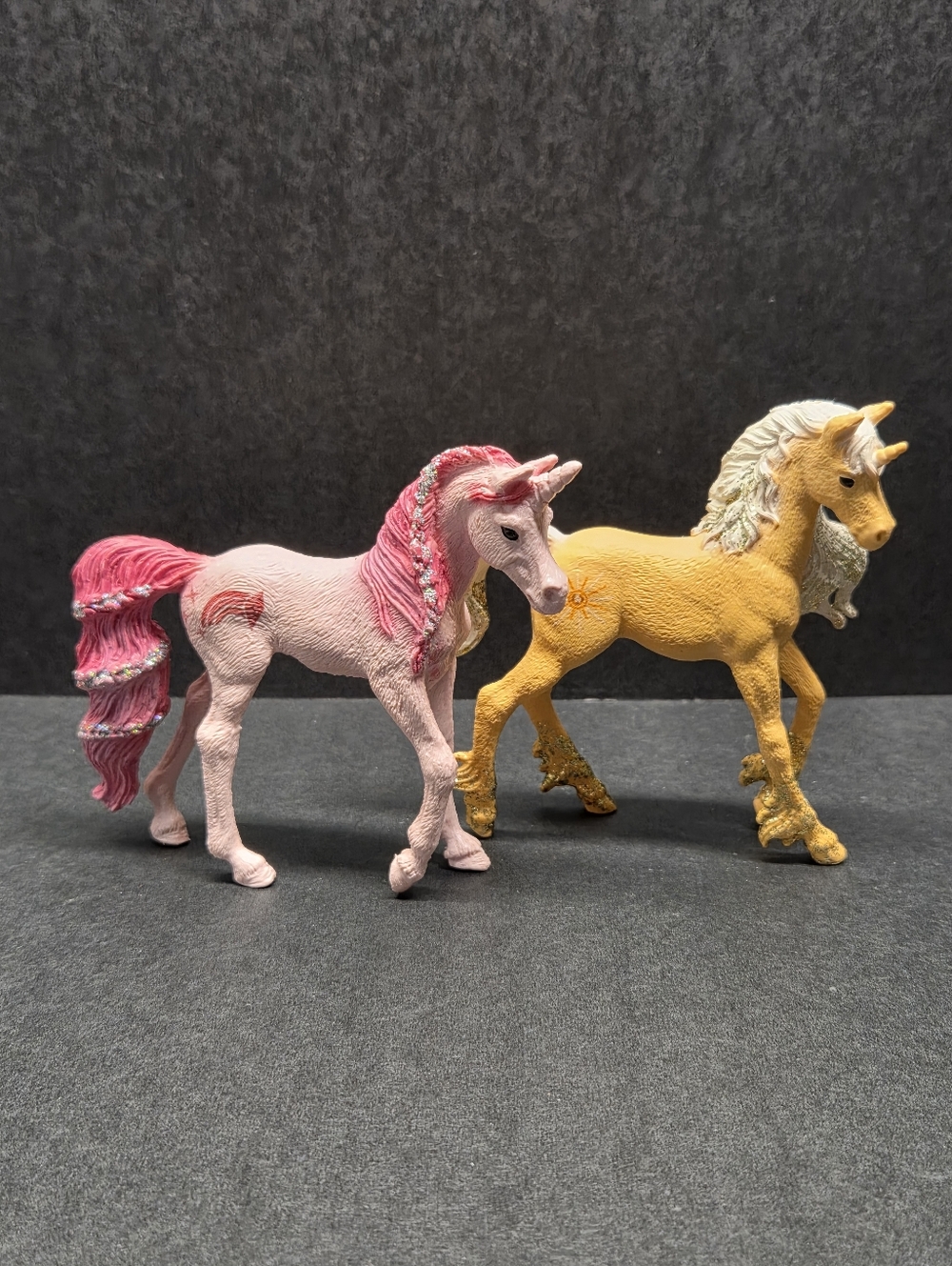 Schleich Bayala Unicorn Foals - Tourmaline & Sunstone Collectible SERIES 6